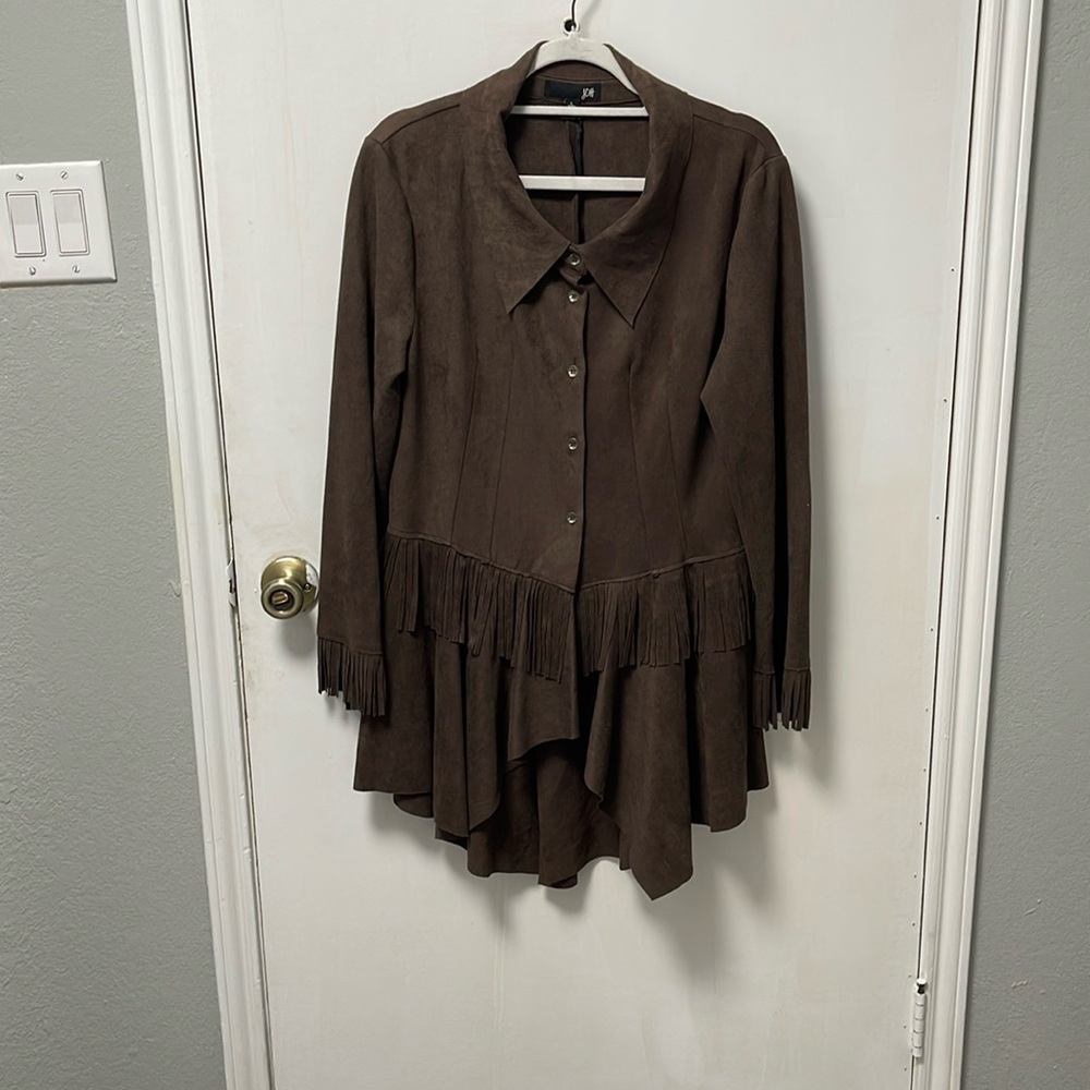 Ladies JOH fringed jacket size large